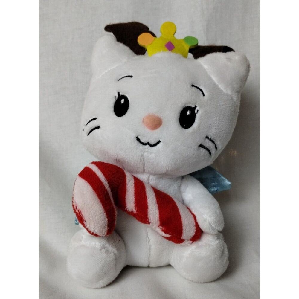 Angel Cat Sugar Plush Toy Crown, Wings, & Candy Cane 2010 DanDee